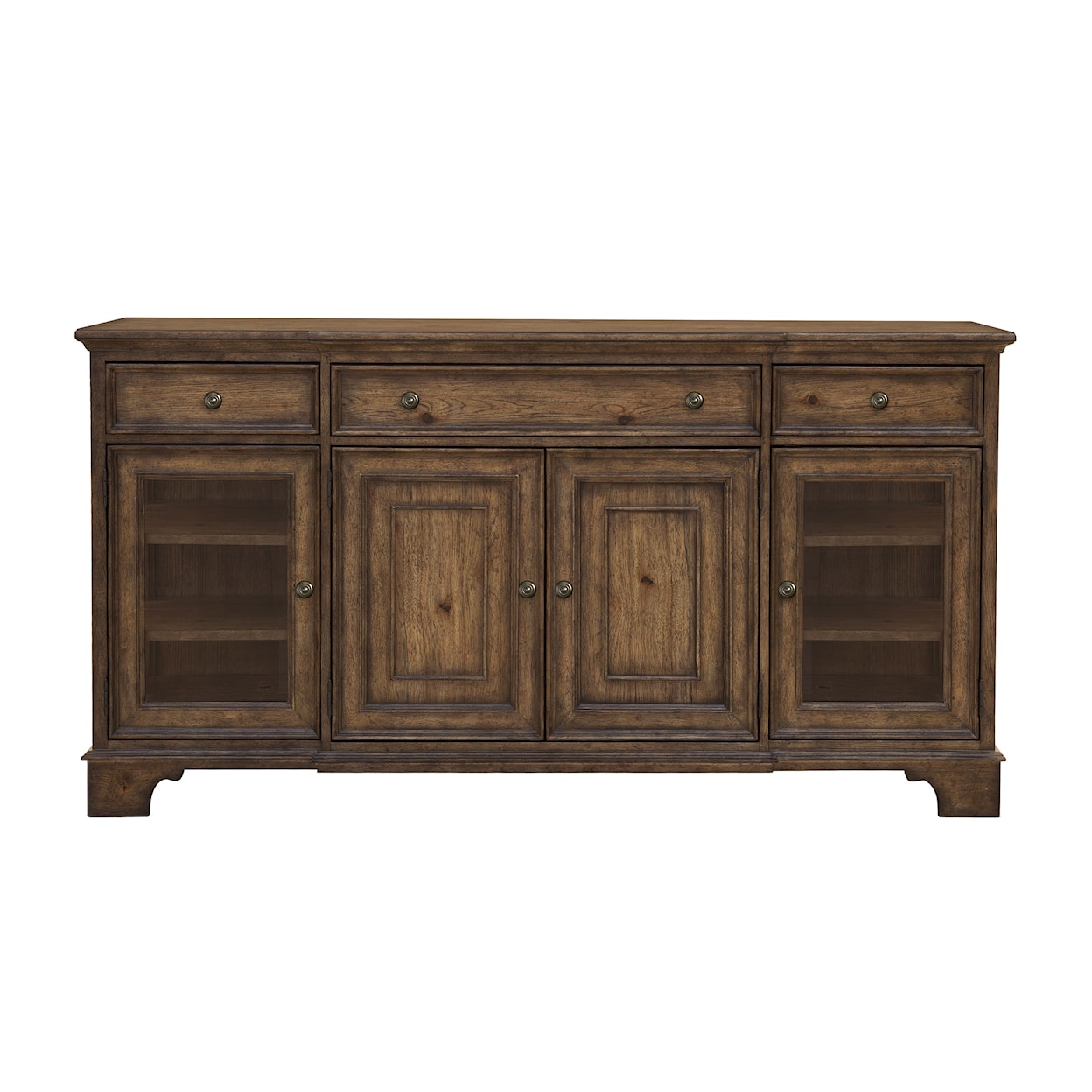Pulaski Furniture Revival Row P348302 Traditional 3-Drawer Buffet with ...
