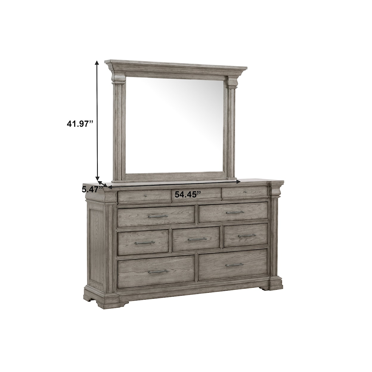 Pulaski Furniture Madison Ridge Dresser and Mirror