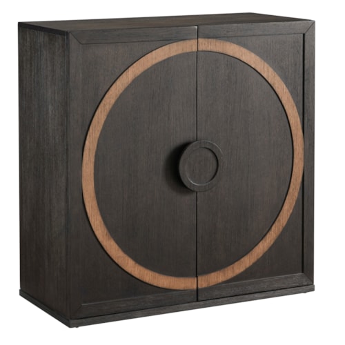 Contemporary 2-Door Accent Chest with Adjustable Shelves