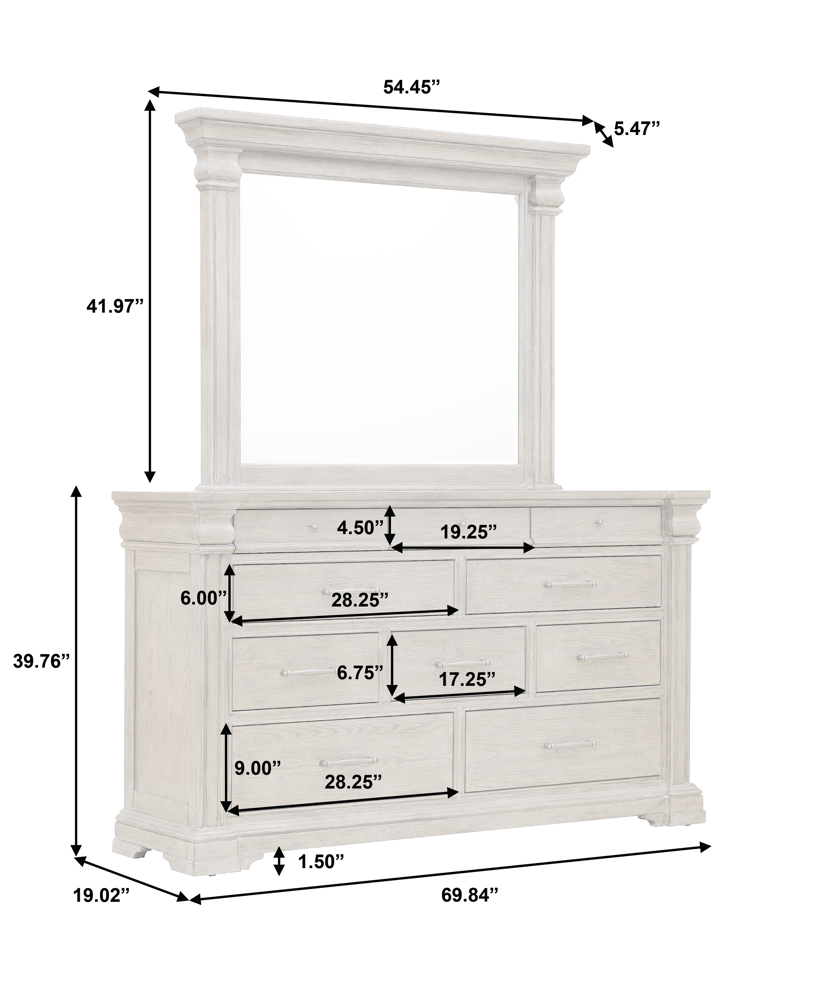 Pulaski Furniture Madison Ridge 10-Drawer Dresser