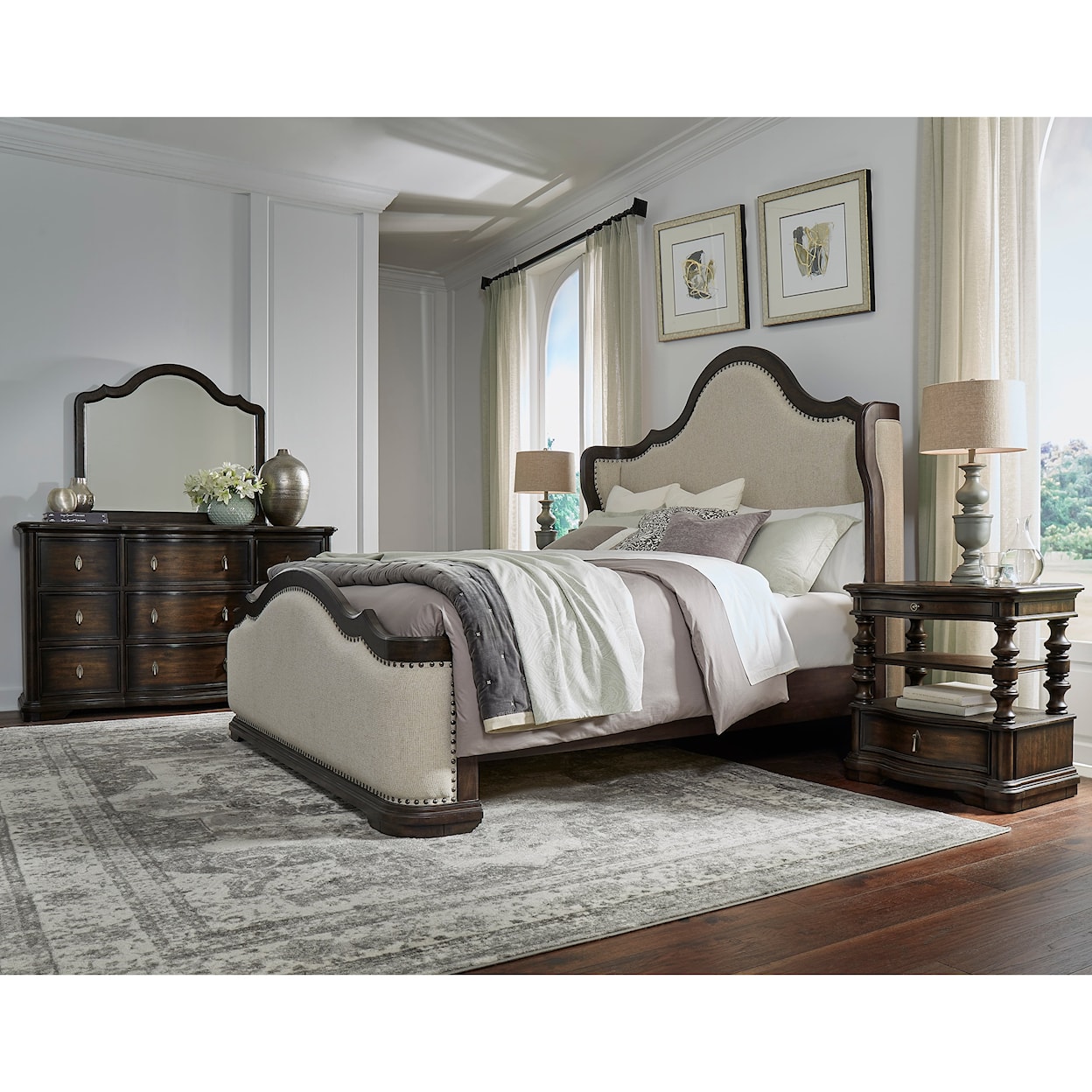 Pulaski Furniture Cooper Falls Queen Upholstered Bed
