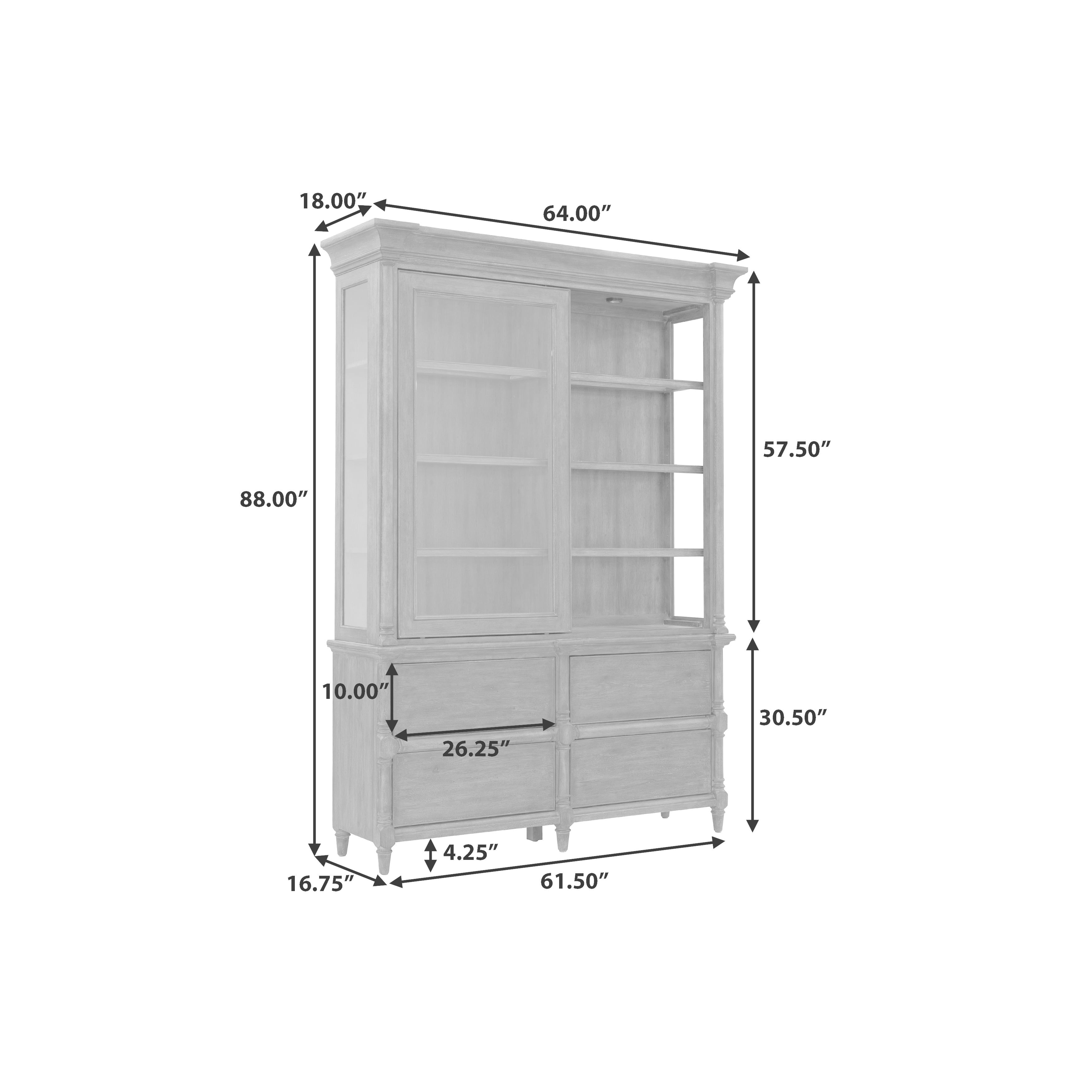 Pulaski Furniture Revival Row Dining Display Cabinet