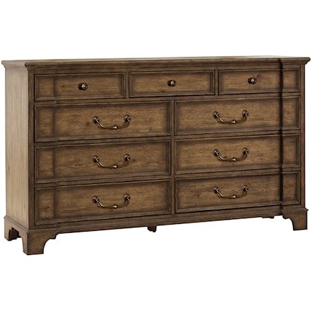 Traditional 9-Drawer Dresser