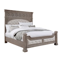Traditional California King Panel Bed