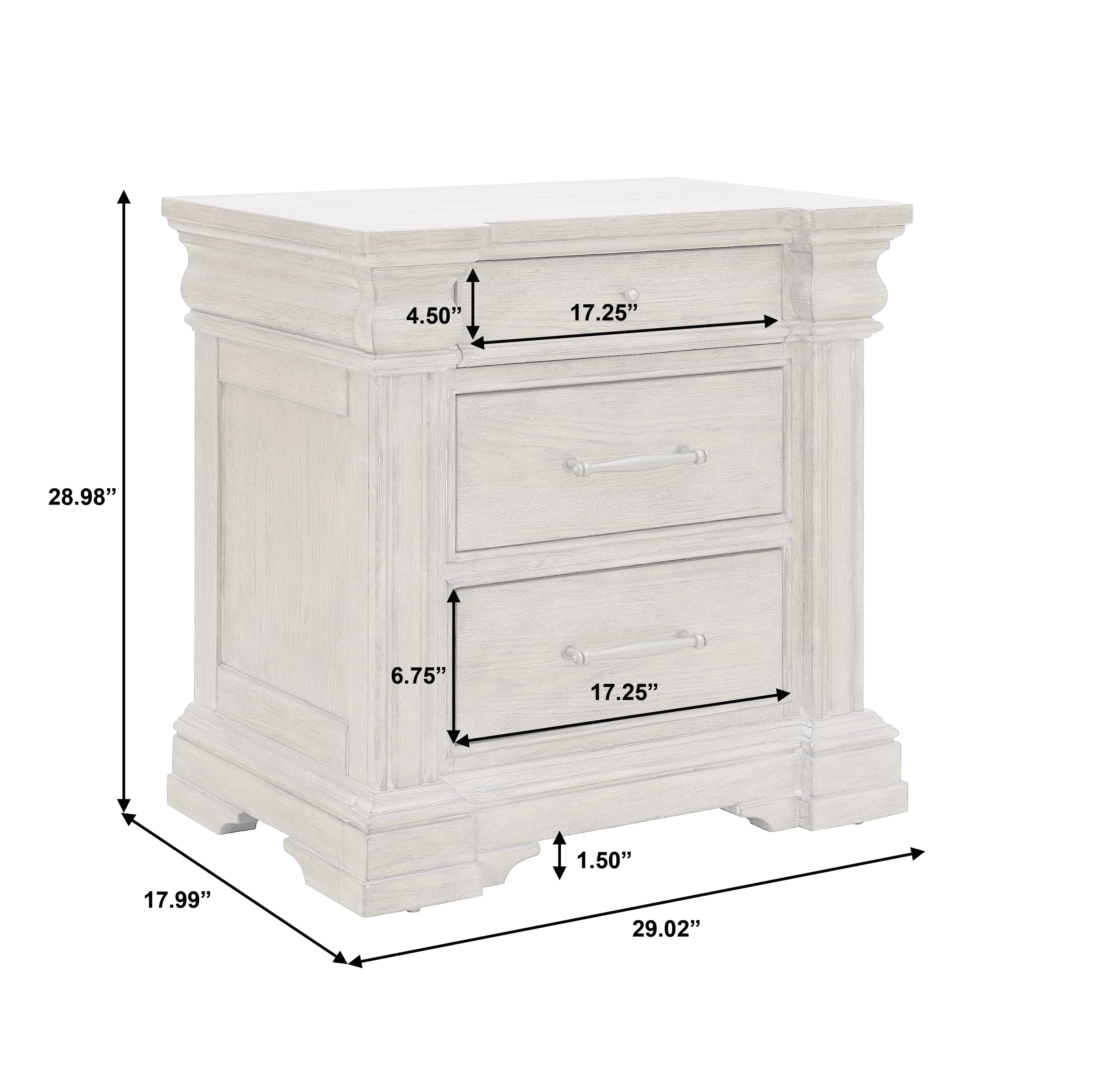 Pulaski Furniture Madison Ridge 3-Drawer Nightstand