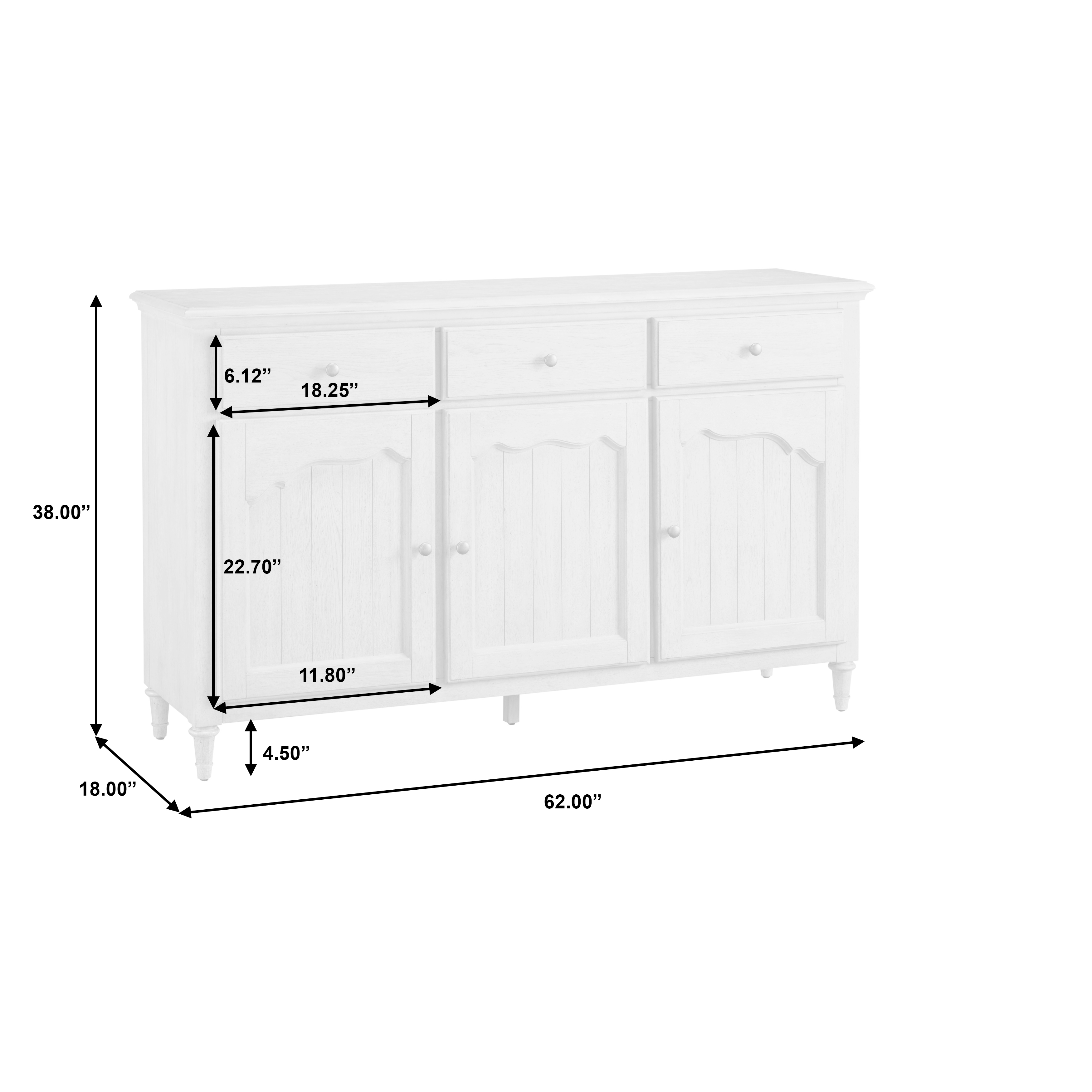 Pulaski Furniture Pulaski Accents 3-Door Credenza