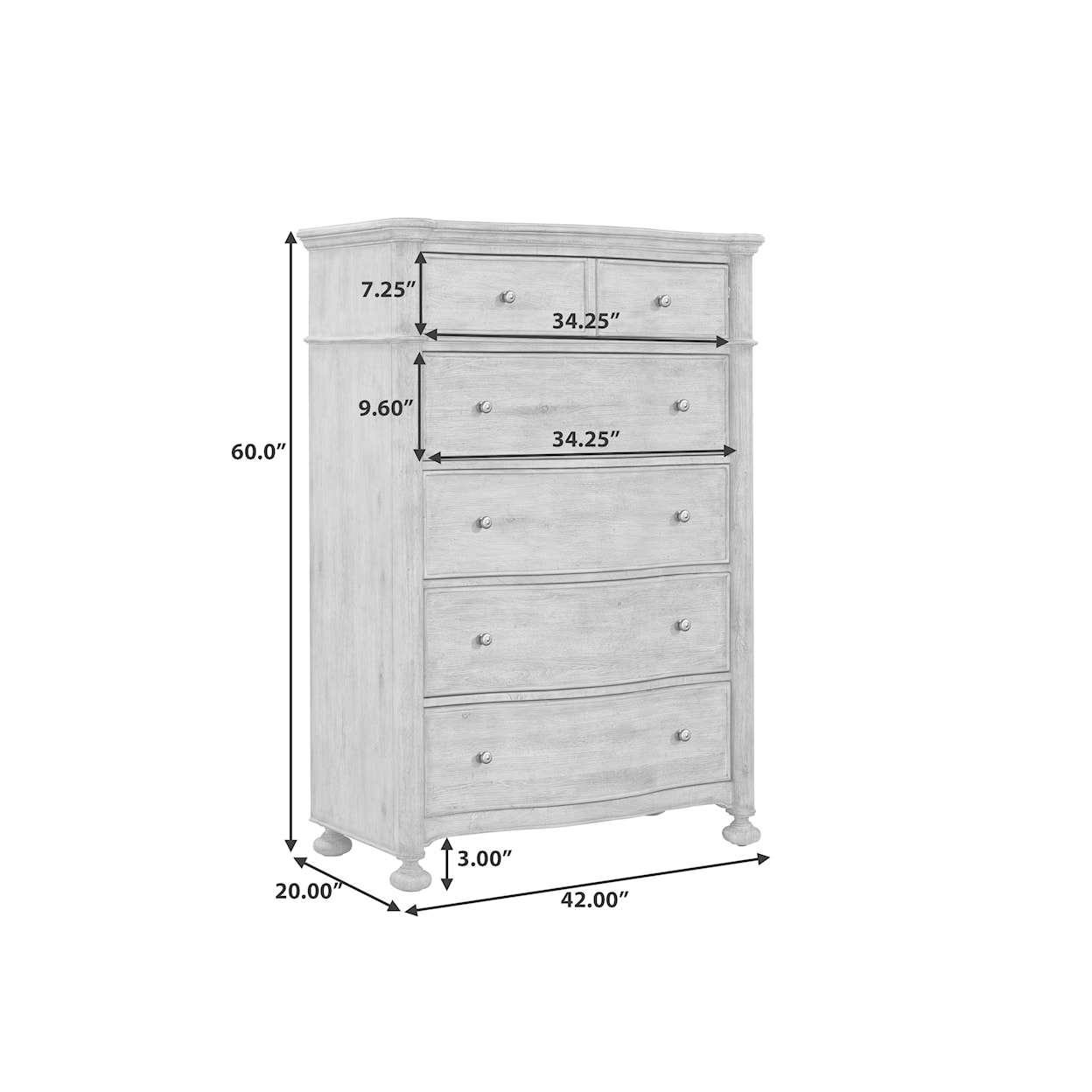 Pulaski Furniture Higgins Street 5-Drawer Bedroom Chest