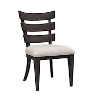 Contemporary Dining Side Chair with Upholstered Seat