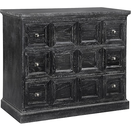 Rustic 3-Drawer Accent Chest