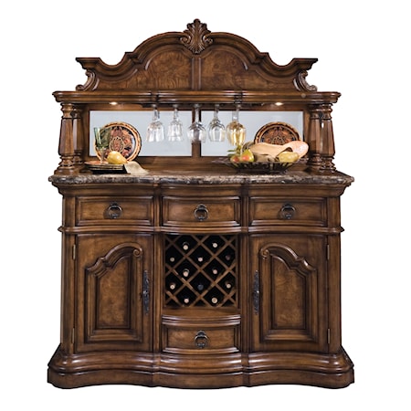 Traditional Sideboard and Hutch