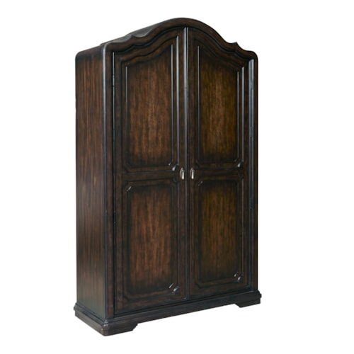 Traditional 2-Door Armoire with Drawers