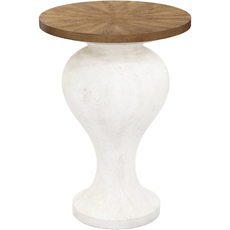 Transitional Round Accent Table