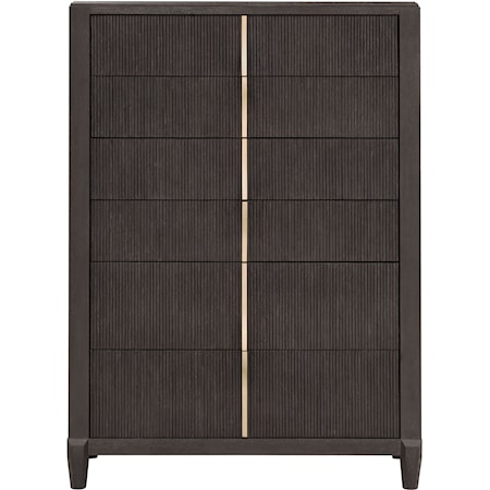 Contemporary 6-Drawer Bedroom Chest