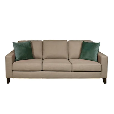 Contemporary Sofa with Track Arms