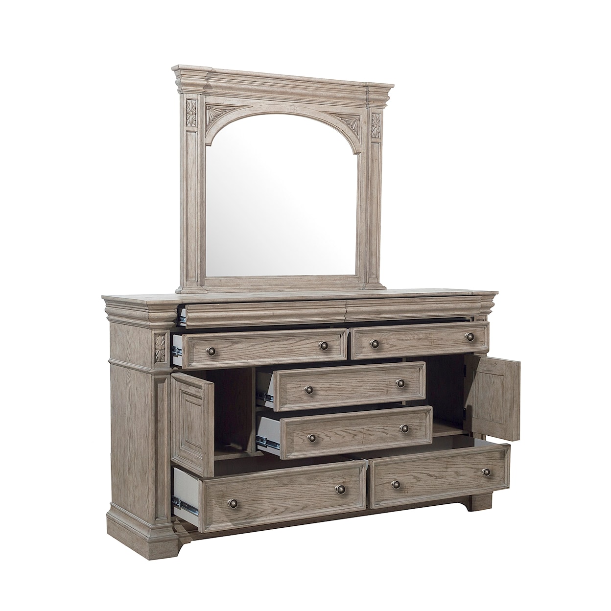 Pulaski Furniture Kingsbury Dresser and Mirror