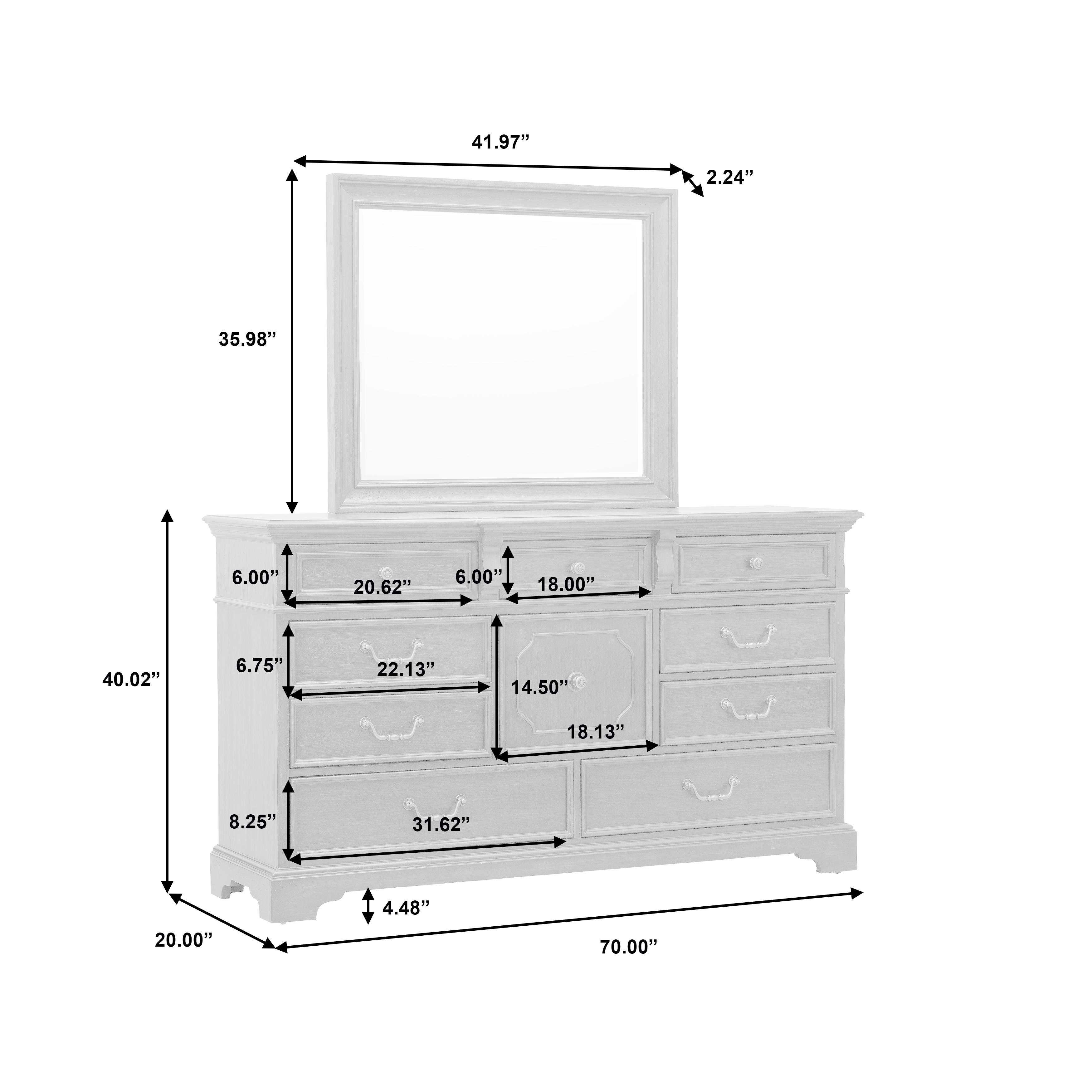 Pulaski Furniture Hickory Creek Dresser Mirror