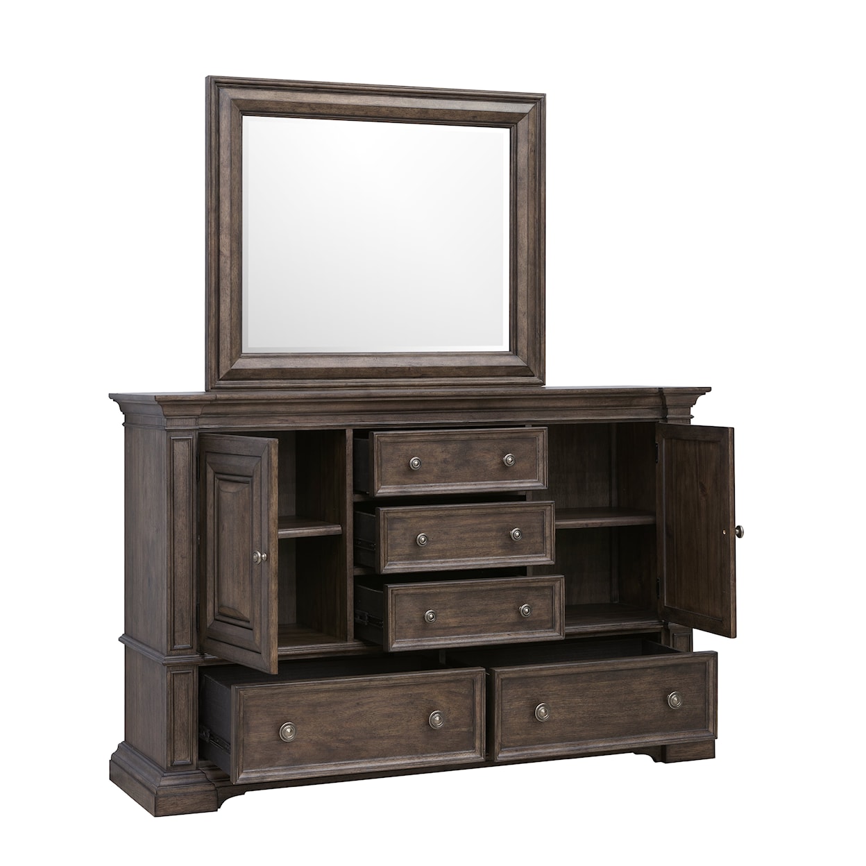 Pulaski Furniture Woodbury Dresser and Mirror