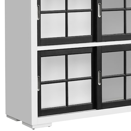 Sliding 4-Door Bookcase