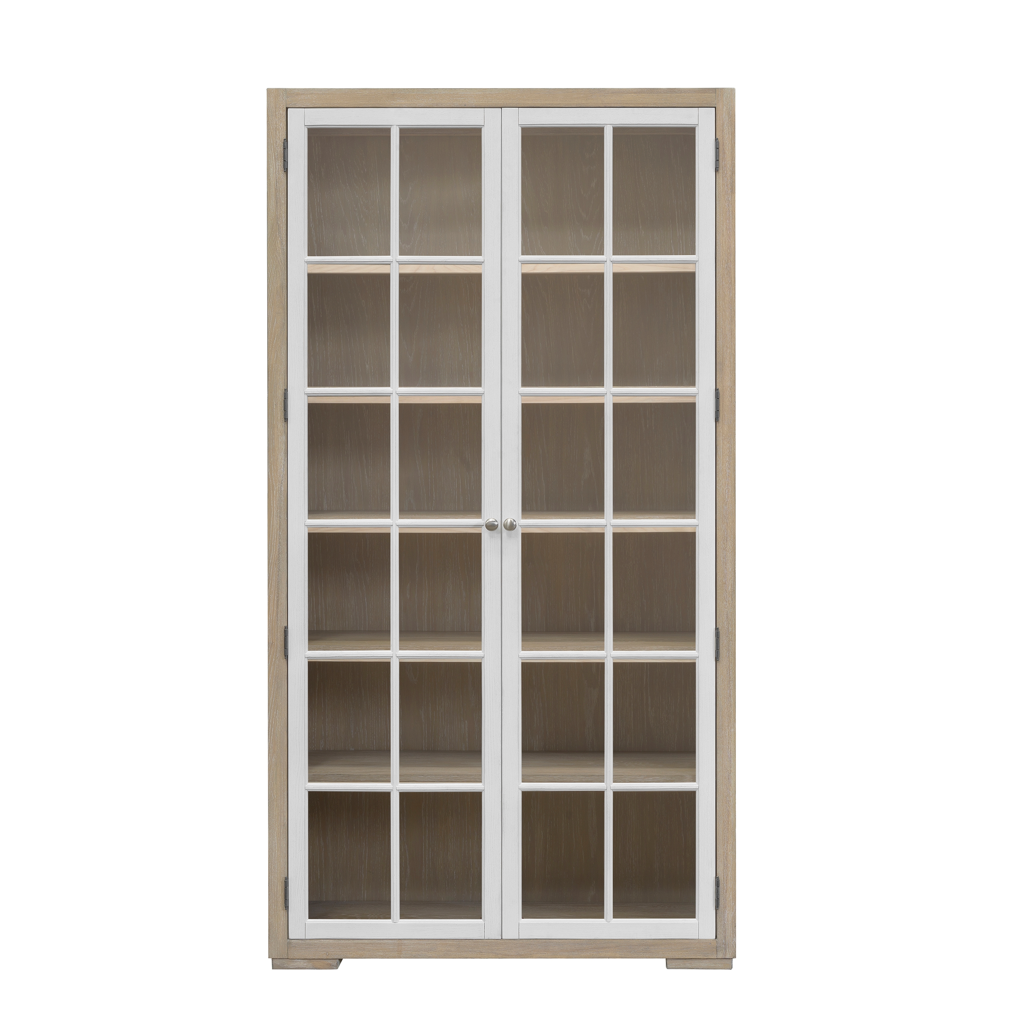5-Shelf Glass Door Bookcase