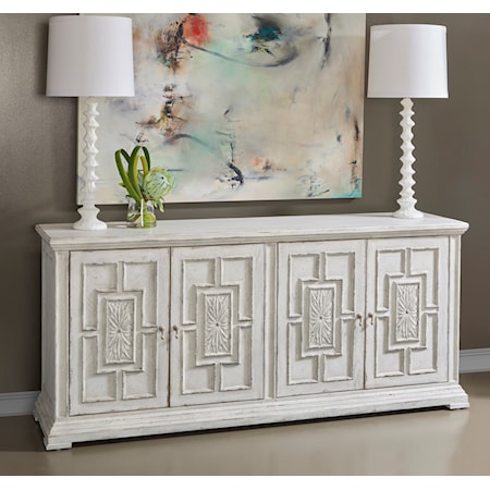 4-Door Entertainment Credenza