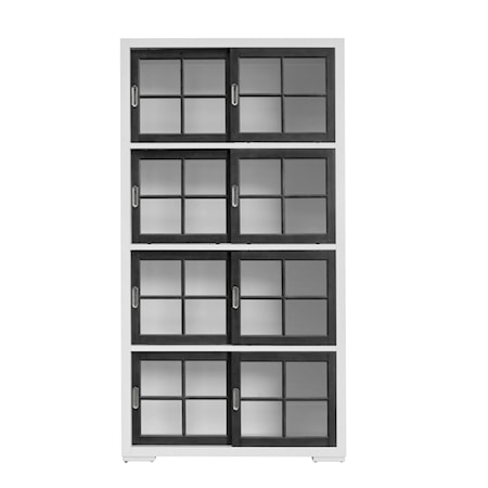 Sliding 4-Door Bookcase