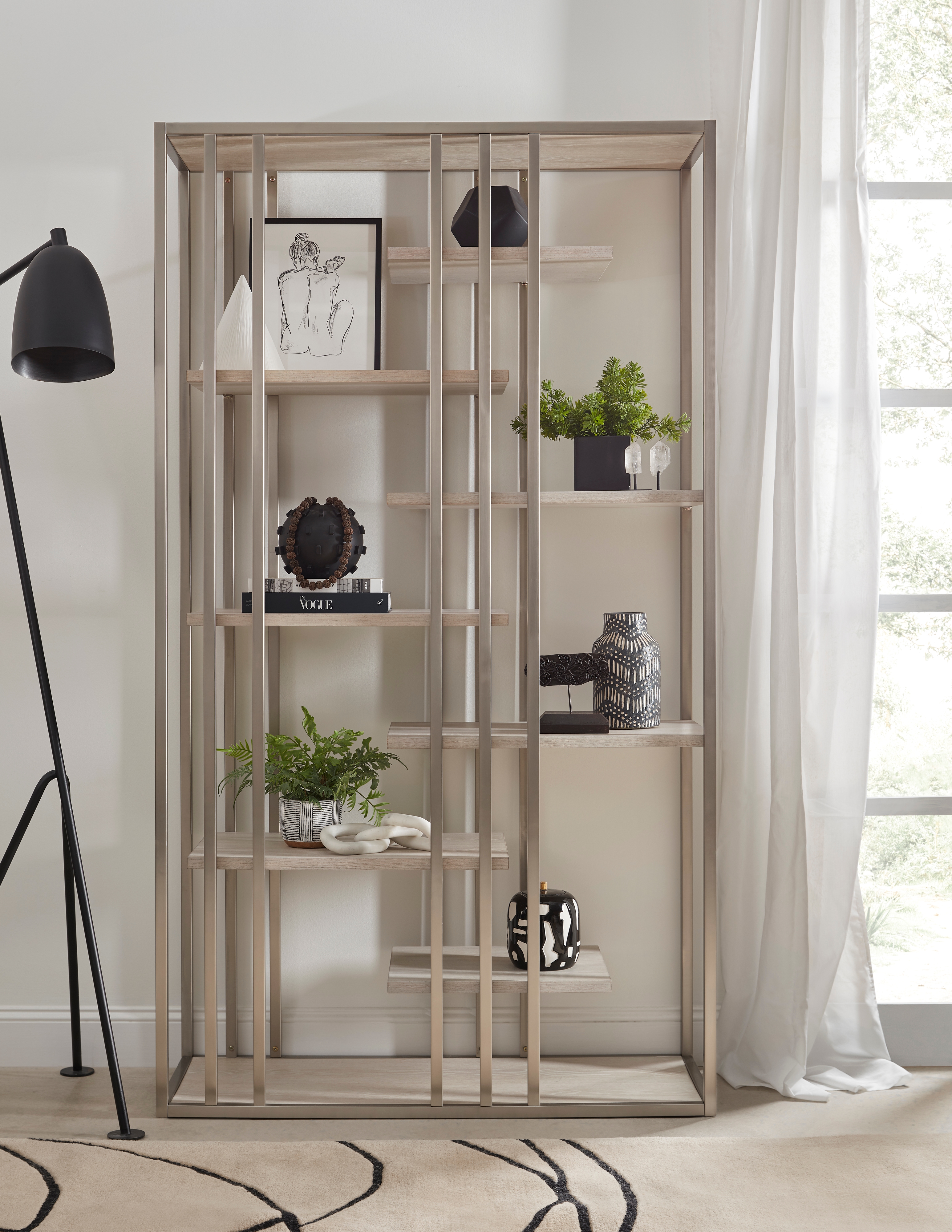 7-Shelf Open Bookcase