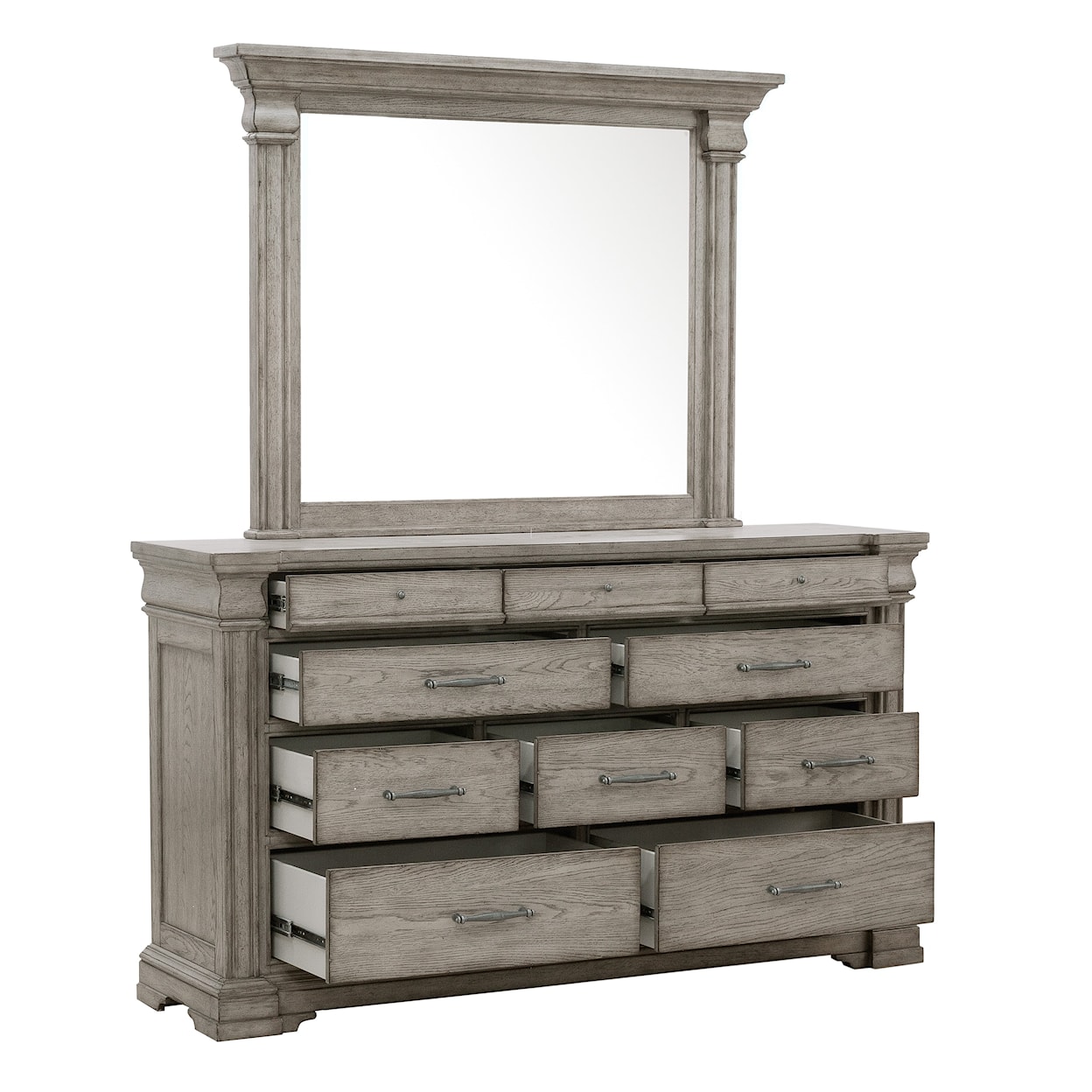 Pulaski Furniture Madison Ridge Dresser and Mirror