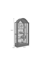 Pulaski Furniture Accents Traditional Side Entry Curio with Adjustable Shelves