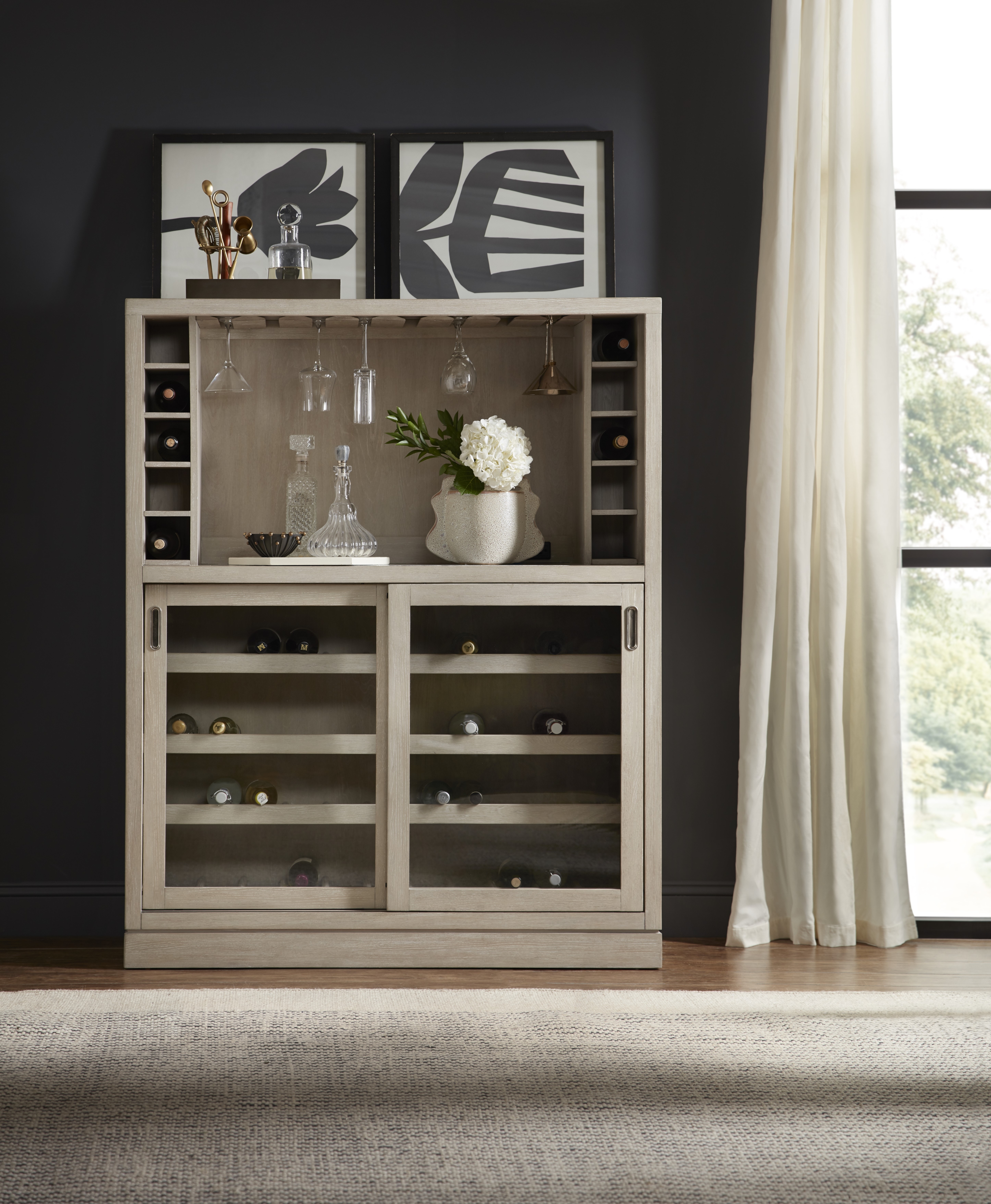 Pulaski Furniture Accents Sliding Door Wine Bar