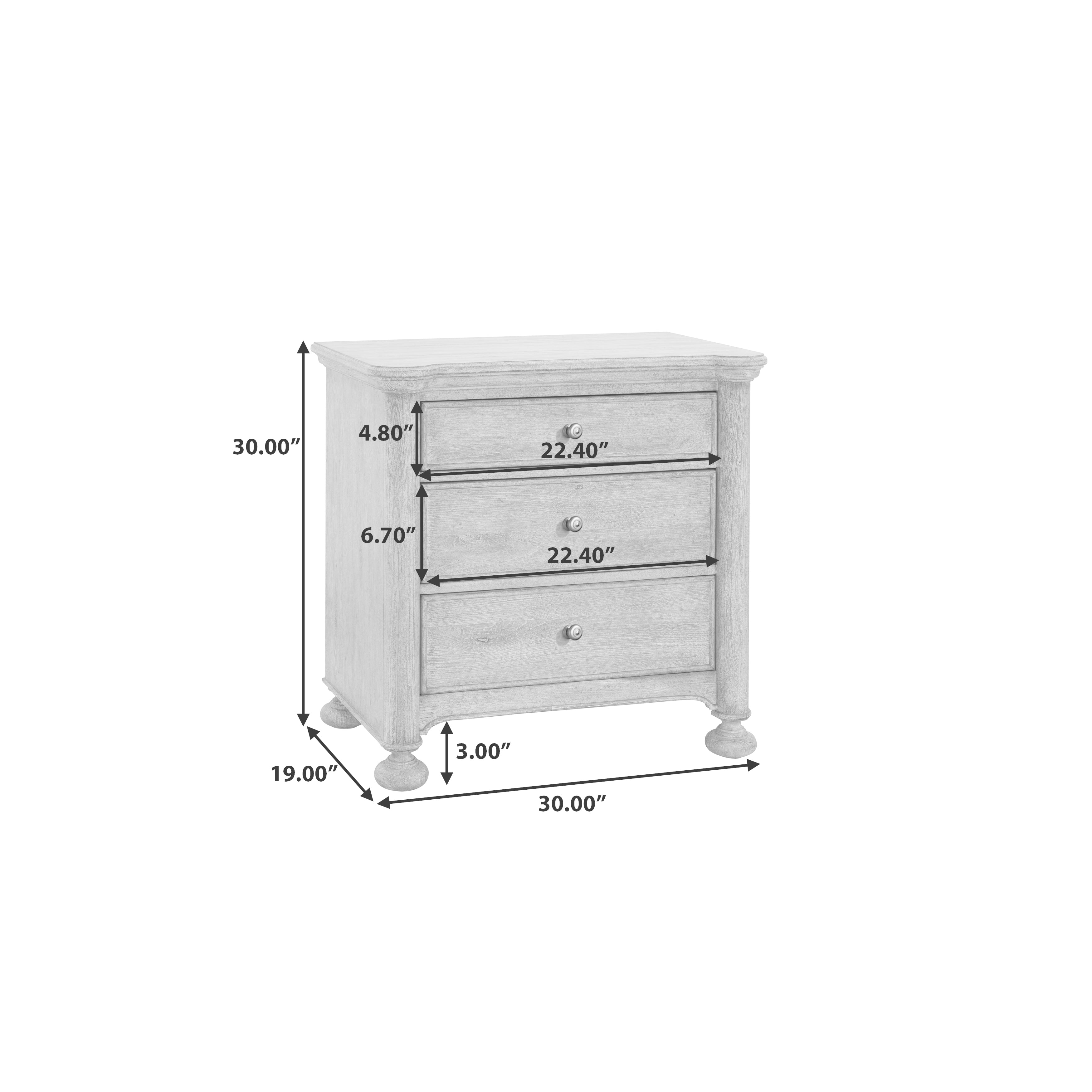 Pulaski Furniture Higgins Street 3-Drawer Nightstand