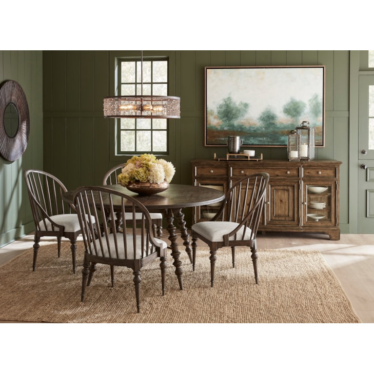 Pulaski Furniture Revival Row P348-DR-K4 Traditional Round Dining