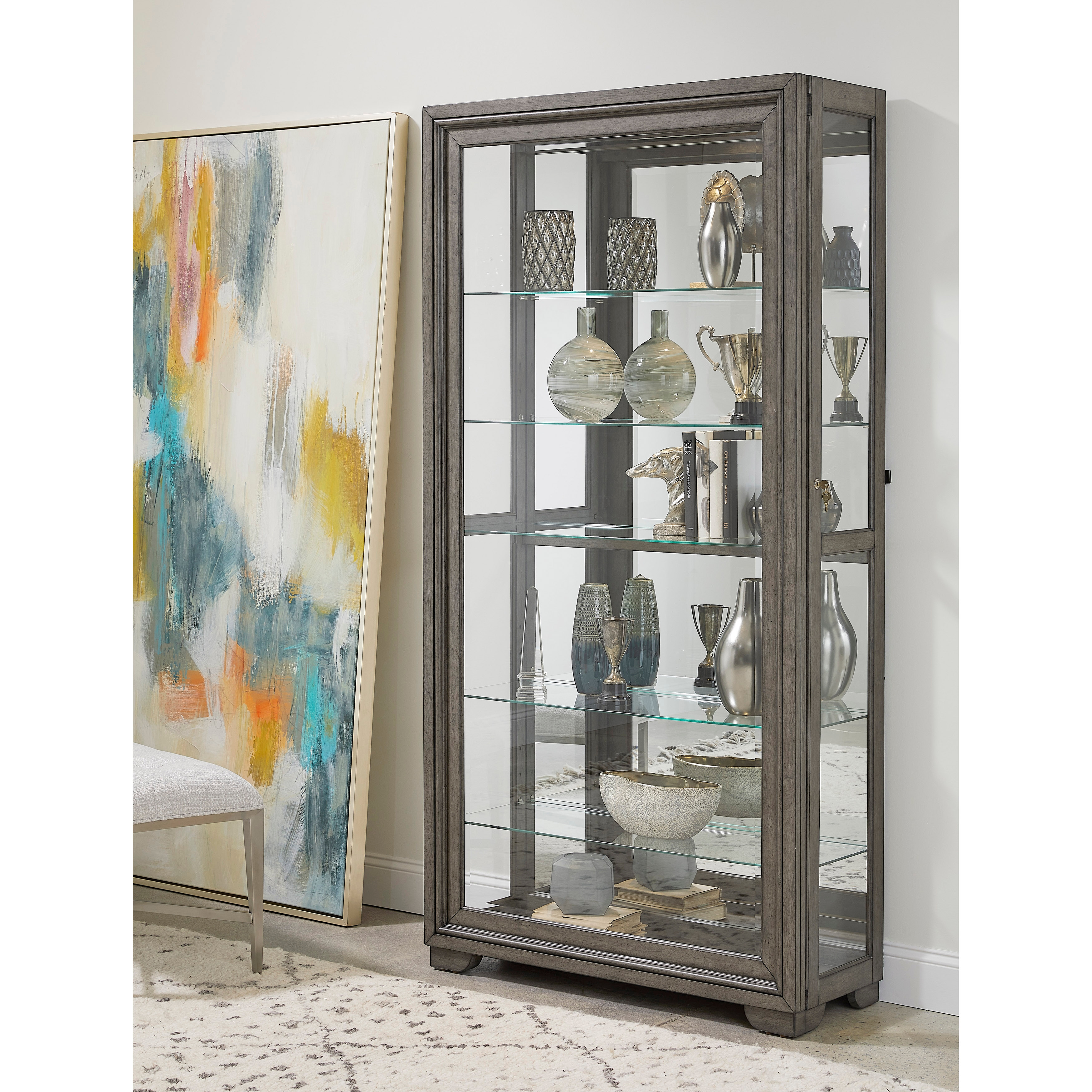 Pulaski Furniture Accents Sliding Door Curio
