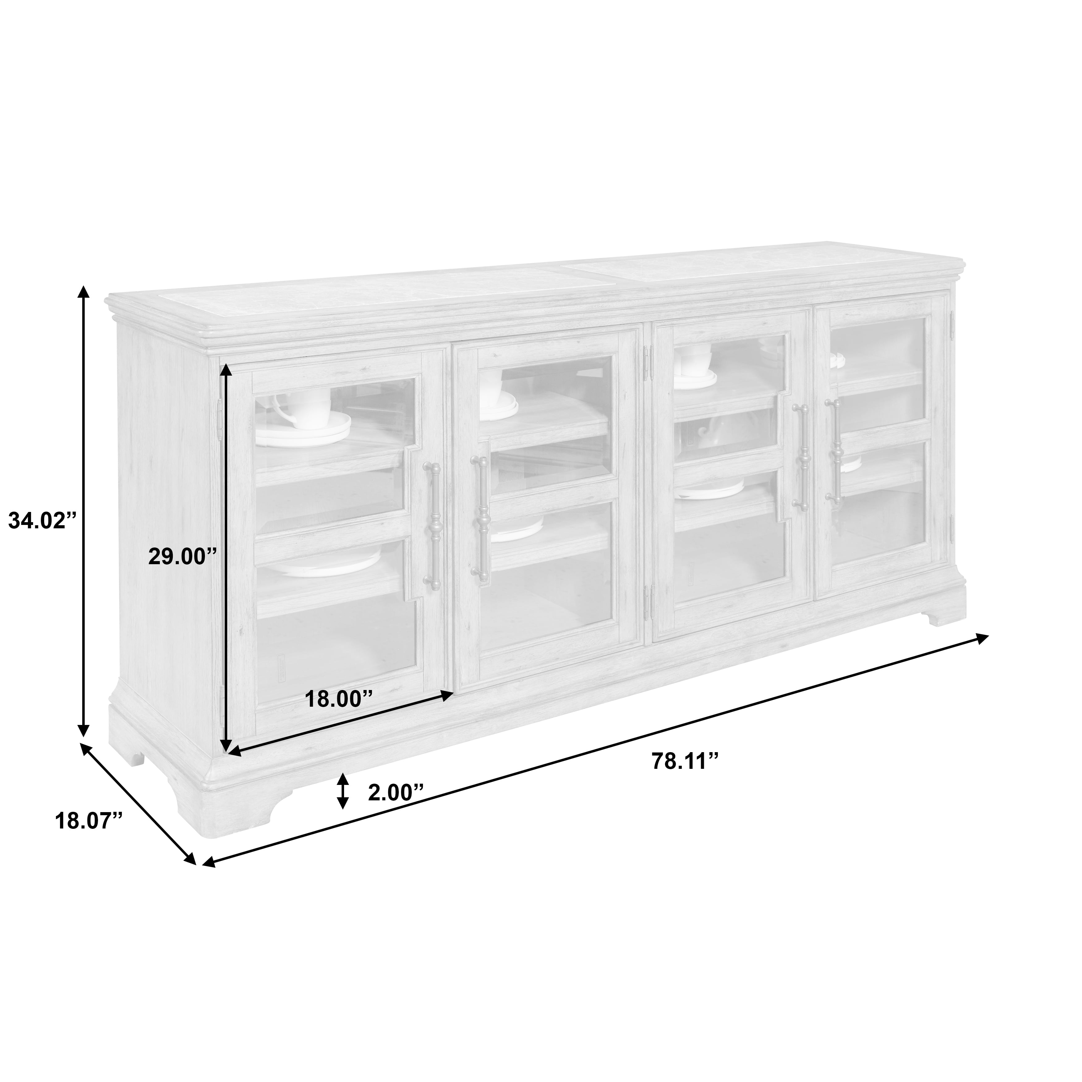 Pulaski Furniture Garrison Cove P330300 Traditional 4Door Dining