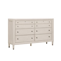 Transitional 6-Drawer Dresser