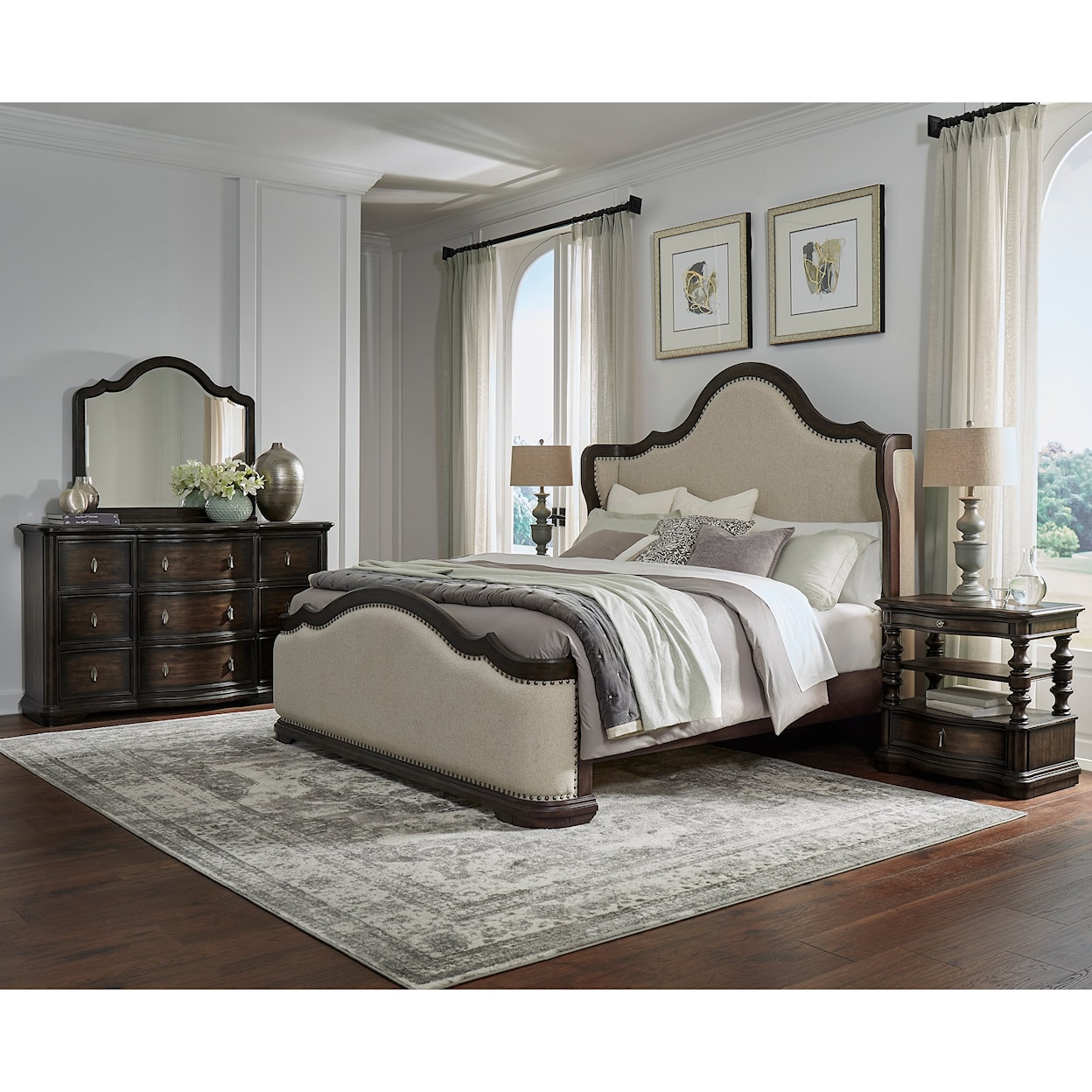 Pulaski Furniture Cooper Falls Queen Upholstered Bed