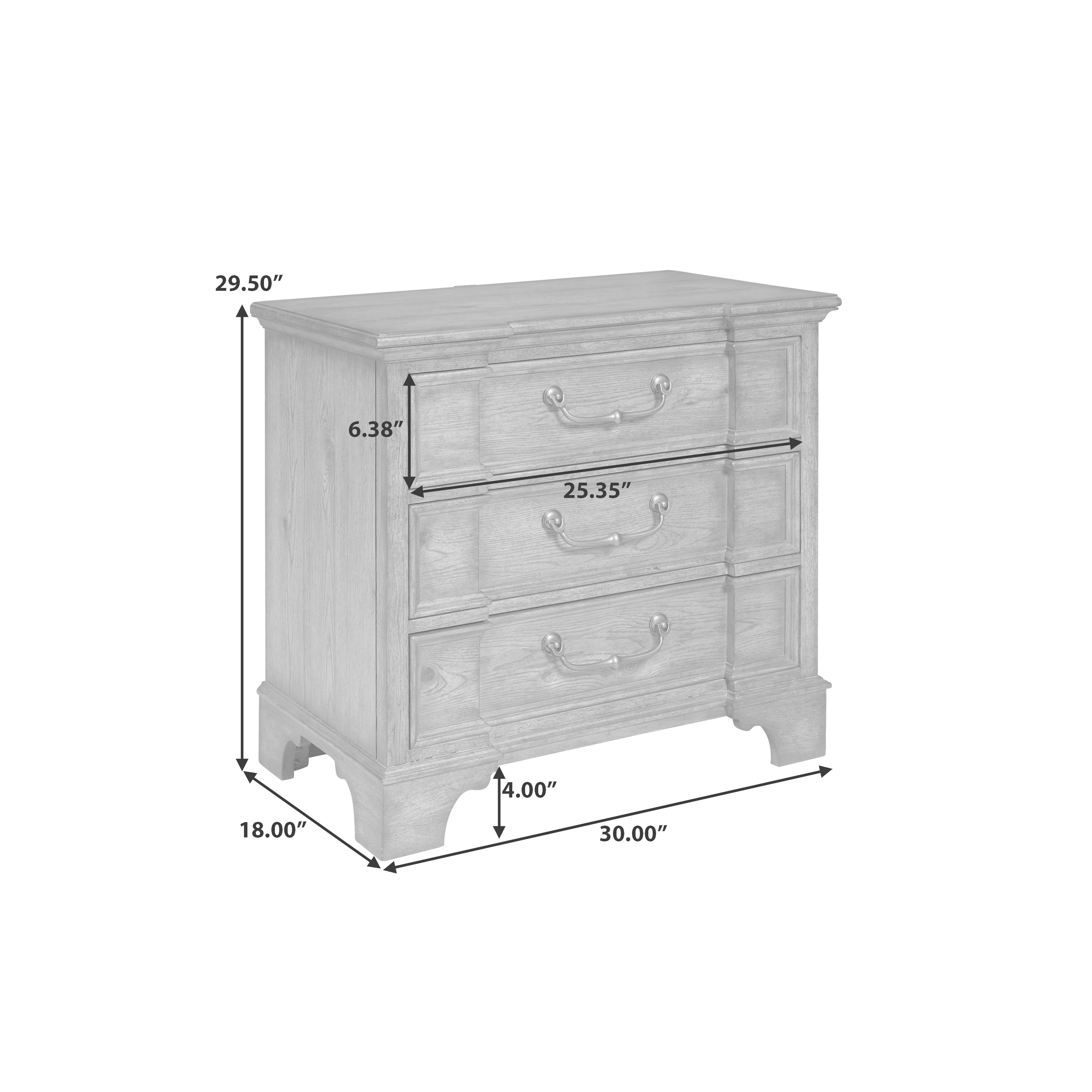 Pulaski Furniture Revival Row 3-Drawer Nightstand