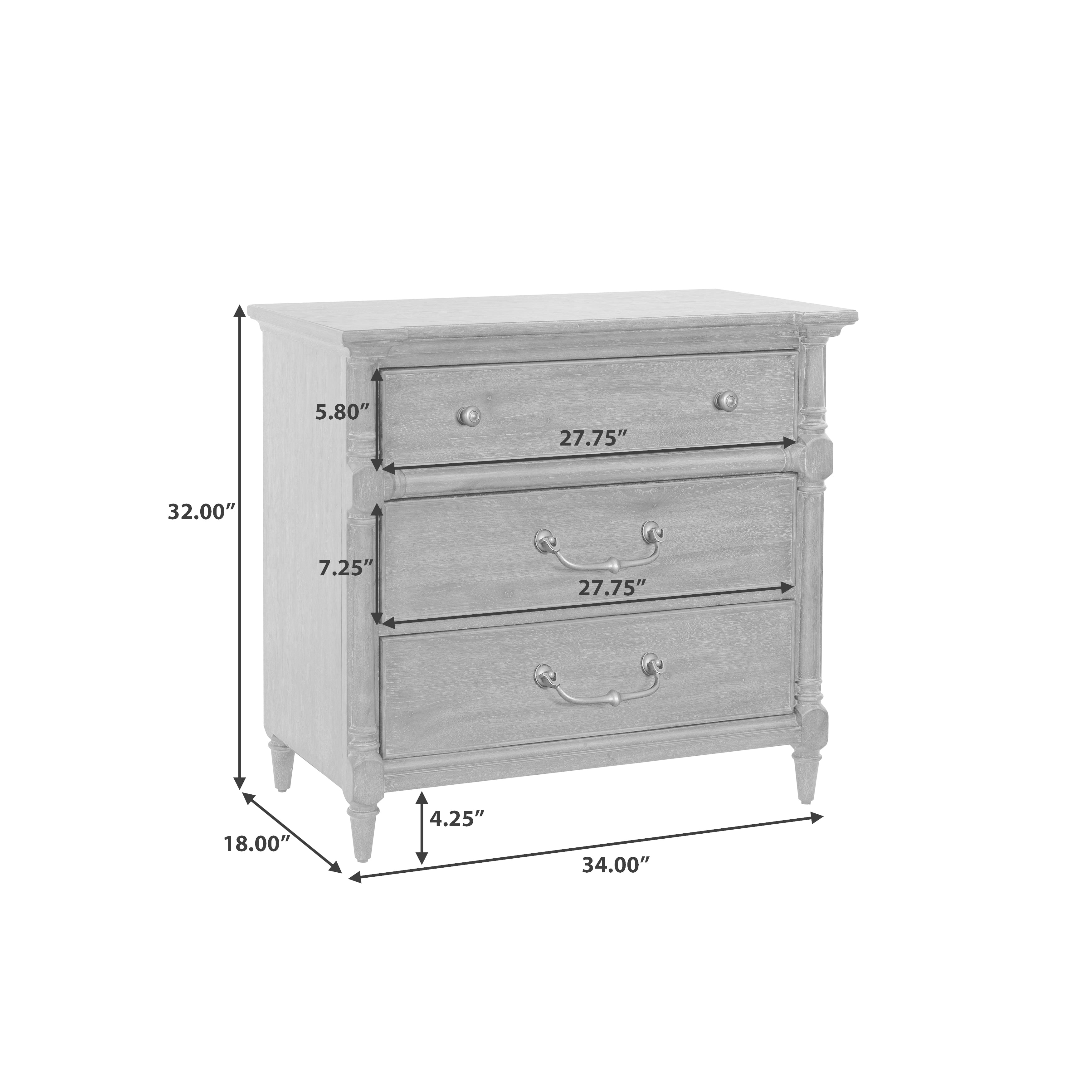 Pulaski Furniture Revival Row 3-Door Bachelor's Chest