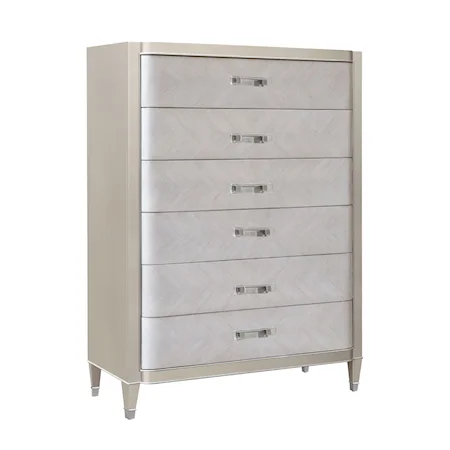 Glam 6-Drawer Chest