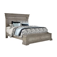 Traditional Madison Ridge King Panel Bed with Blanket Chest Footboard