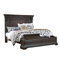 Traditional Queen Bed with Blanket Chest