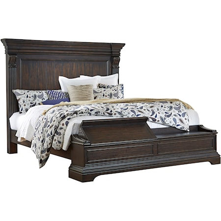 Traditional Caldwell King Storage Bed