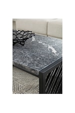 Pulaski Furniture Pulaski Accents Contemporary Stone Top Coffee Table with Metal Frame