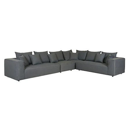 Contemporary 4-Piece Modular Sectional Sofa