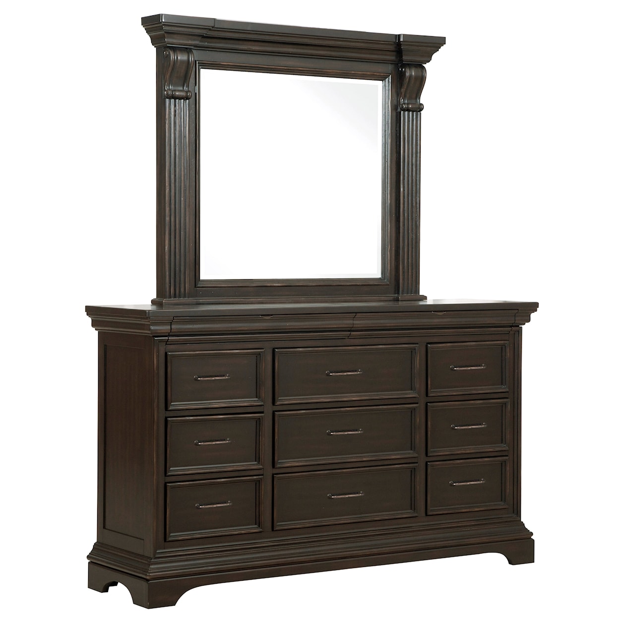 Pulaski Furniture Caldwell Dresser with Mirror