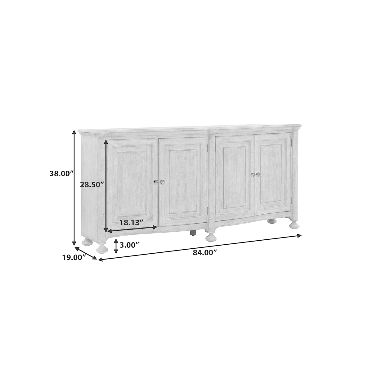 Pulaski Furniture Higgins Street 4-Door Credenza