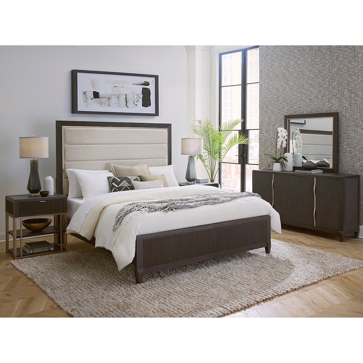 Pulaski Furniture West End Loft California King Upholstered Bed