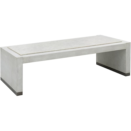 Contemporary Stone Textured Cocktail Table