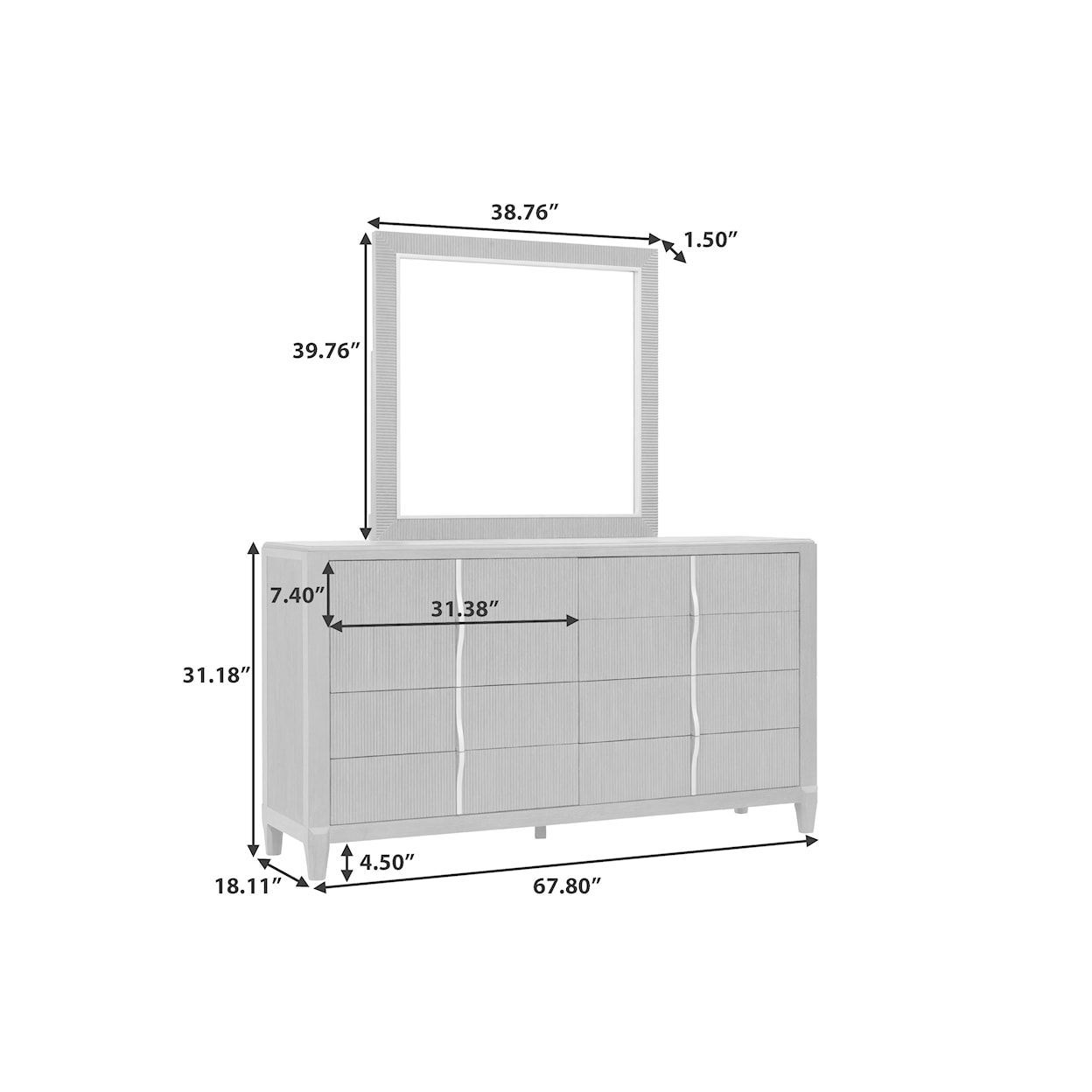 Pulaski Furniture West End Loft Dresser Mirror