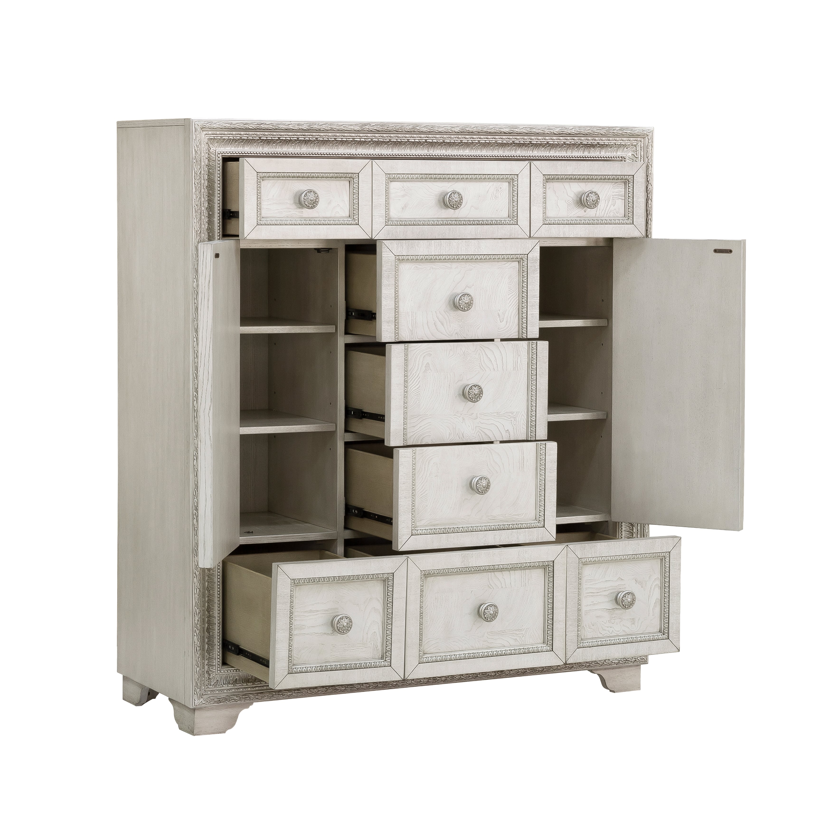 9-Drawer Door Chest
