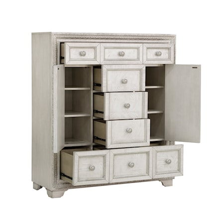 9-Drawer Door Chest